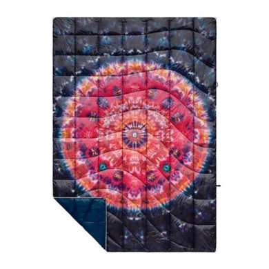 Rumpl The NanoLoft Puffy Blanket | Indoor Outdoor Camping Blanket for Traveling, Picnics, Beach Trips, Concerts | 52" x 75" | Cosmic Soul, 1-Person