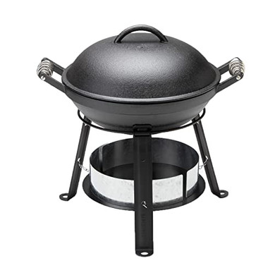 Barebones All-in-One Cast Iron Grill, Dutch Oven for Camping and Outdoor Cooking