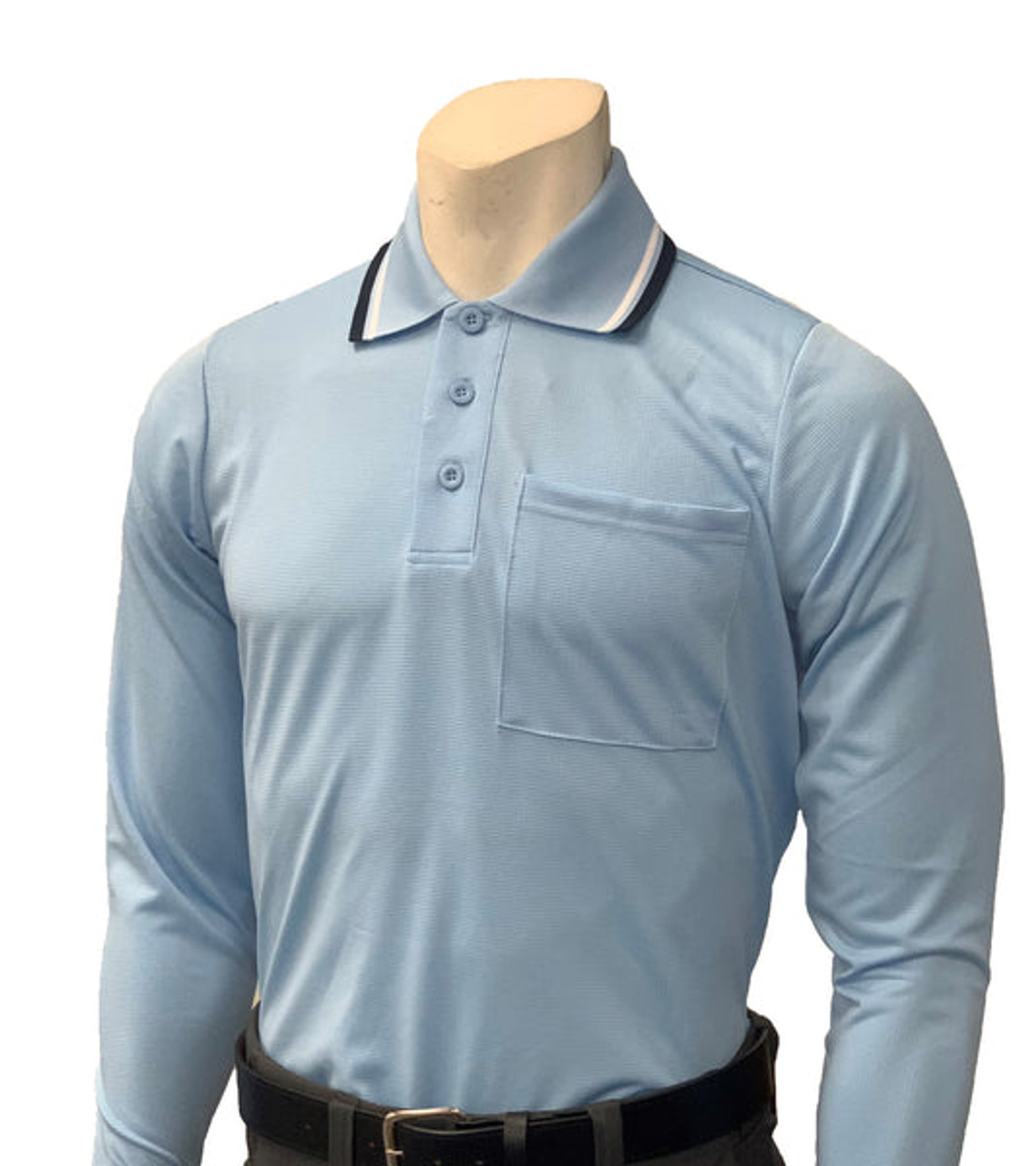 Smitty Major League Style Umpire Shirt - Available in Black and Carolina  Blue