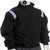 Flece Lined Jacket-Black with Black, White and Powder Blue Shoulder Insert Trim