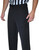 Tapered Fit Black Flat Front  Referee Pants 4-Way Stretch Western Cut Pockets