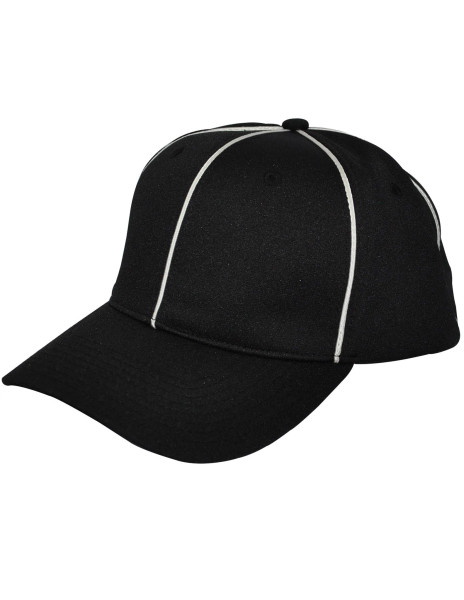 Smitty Black w/ White Piping Flex Fit Football Hat