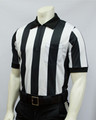 Smitty 2 1/4" Stripes Elite Performance Interlock Short Sleeved Football Referee Shirt 