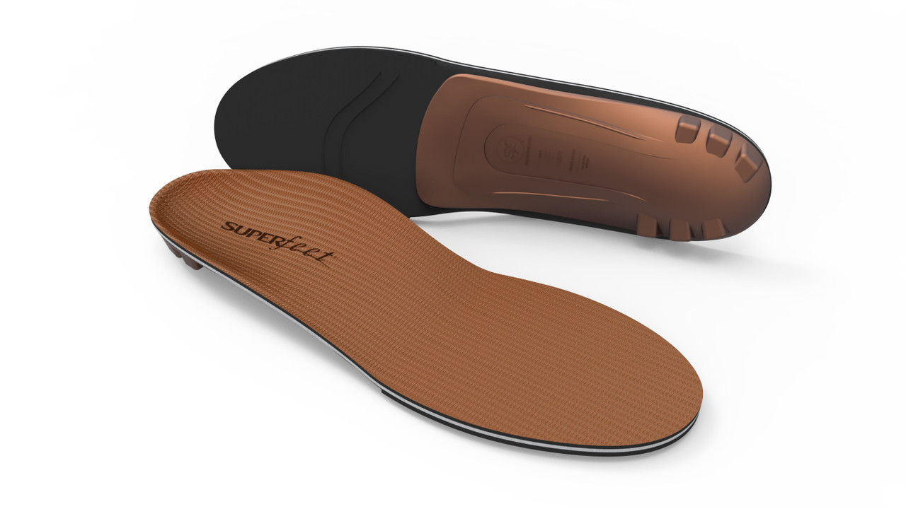 Superfeet COPPER DMP Removable and Moldable Insoles Low Medium Arch Support 