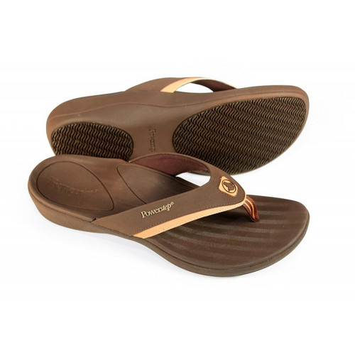 Powerstep Fusion Sandals for Women in Brown