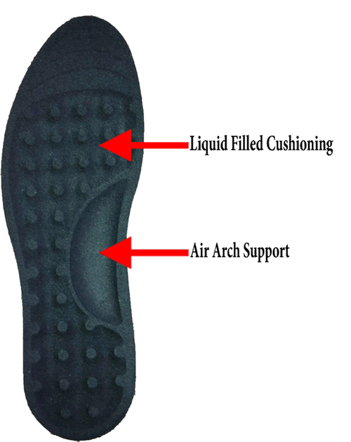 Amazing Insoles - AIR & Fluid Filled w. Arch Support