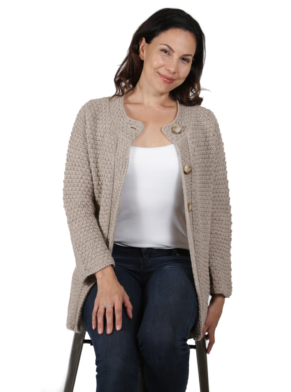 Ladies Alpaca Sweater | Hand Knit A 