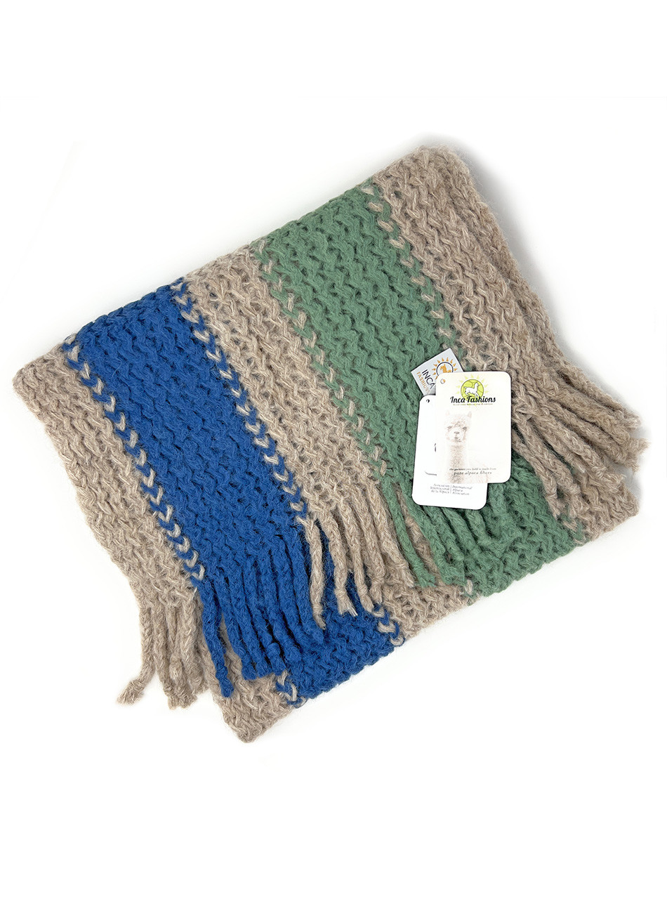 Chunky Knit Amberly Alpaca Scarf - Thick & Cozy! | Sun Valley