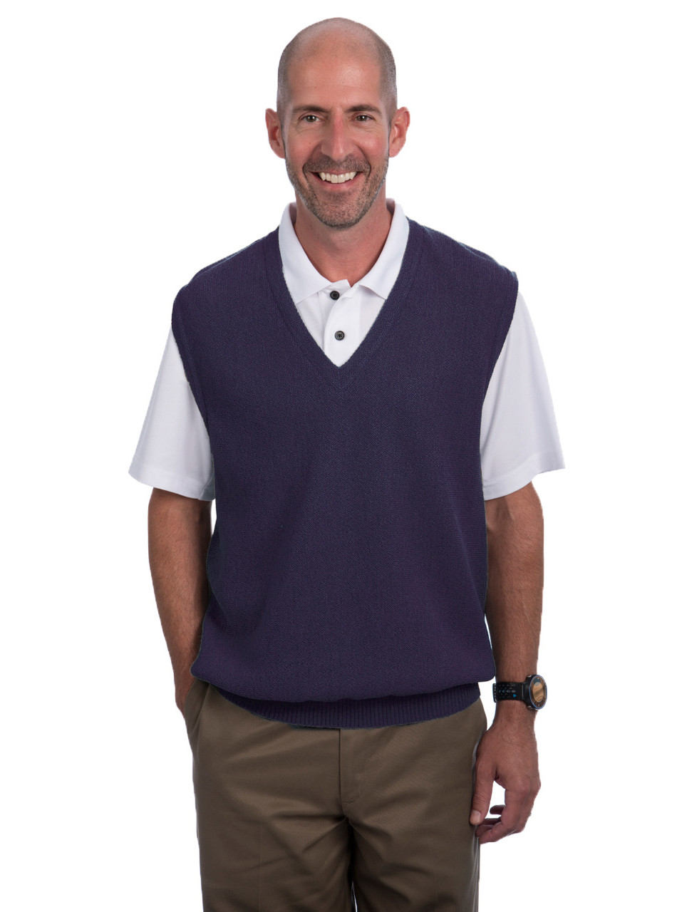 polo and sweater vest