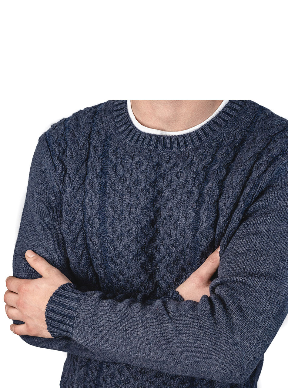 TTT MSW 22AW Alpaca Pullover Knit (Blue) - トップス