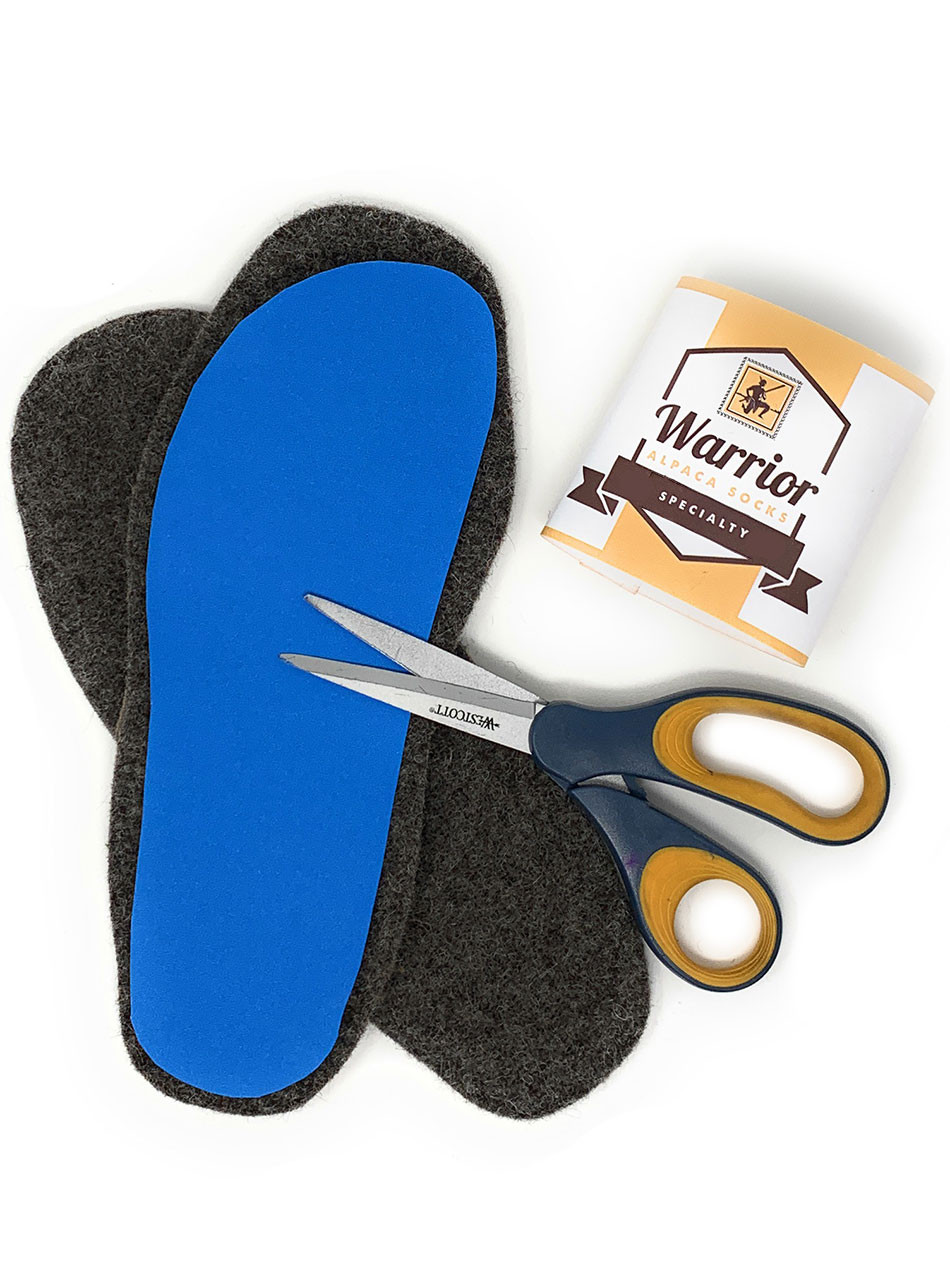 Alpaca Felt Insoles, Cut to Fit | Sun Valley Alpaca Co
