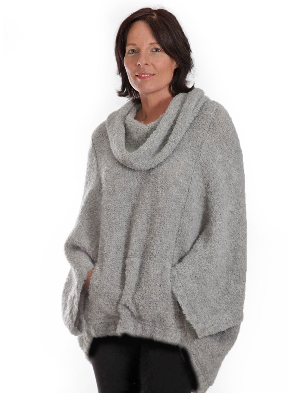 Women's Mission Cocoon Pullover in Alpaca Boucle ~ So soft and