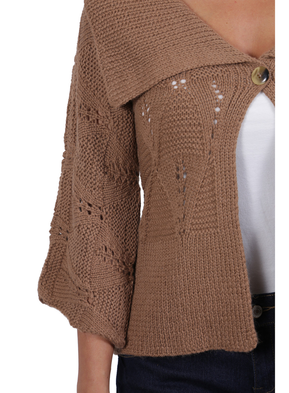 frill hand knit cardigan – Acka online store Acka. frill hand knit