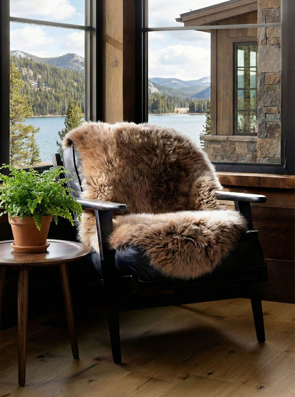 Baby Alpaca Fur Accent Piece, Natural Colors | Sun Valley Alpaca Co
