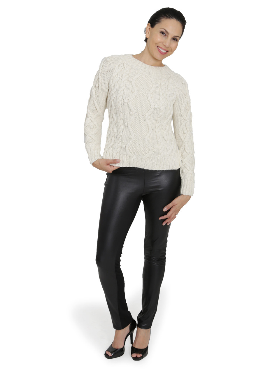 Olivia Aran Cropped Sweater