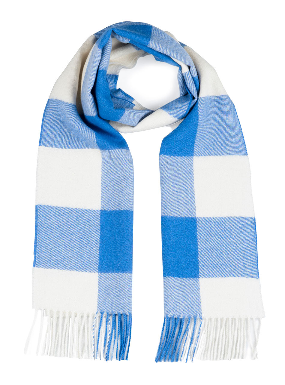 Sale > blue check scarf womens > in stock