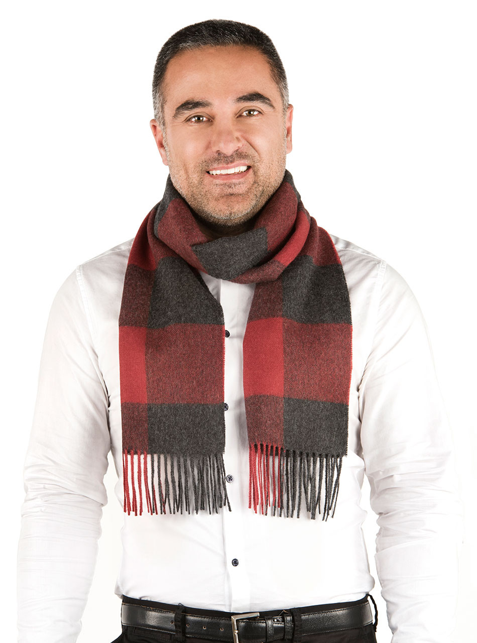 てなグッズや 小物 MASU SCARF(RED) HOOD PLAID 小物 - brolendavis.com