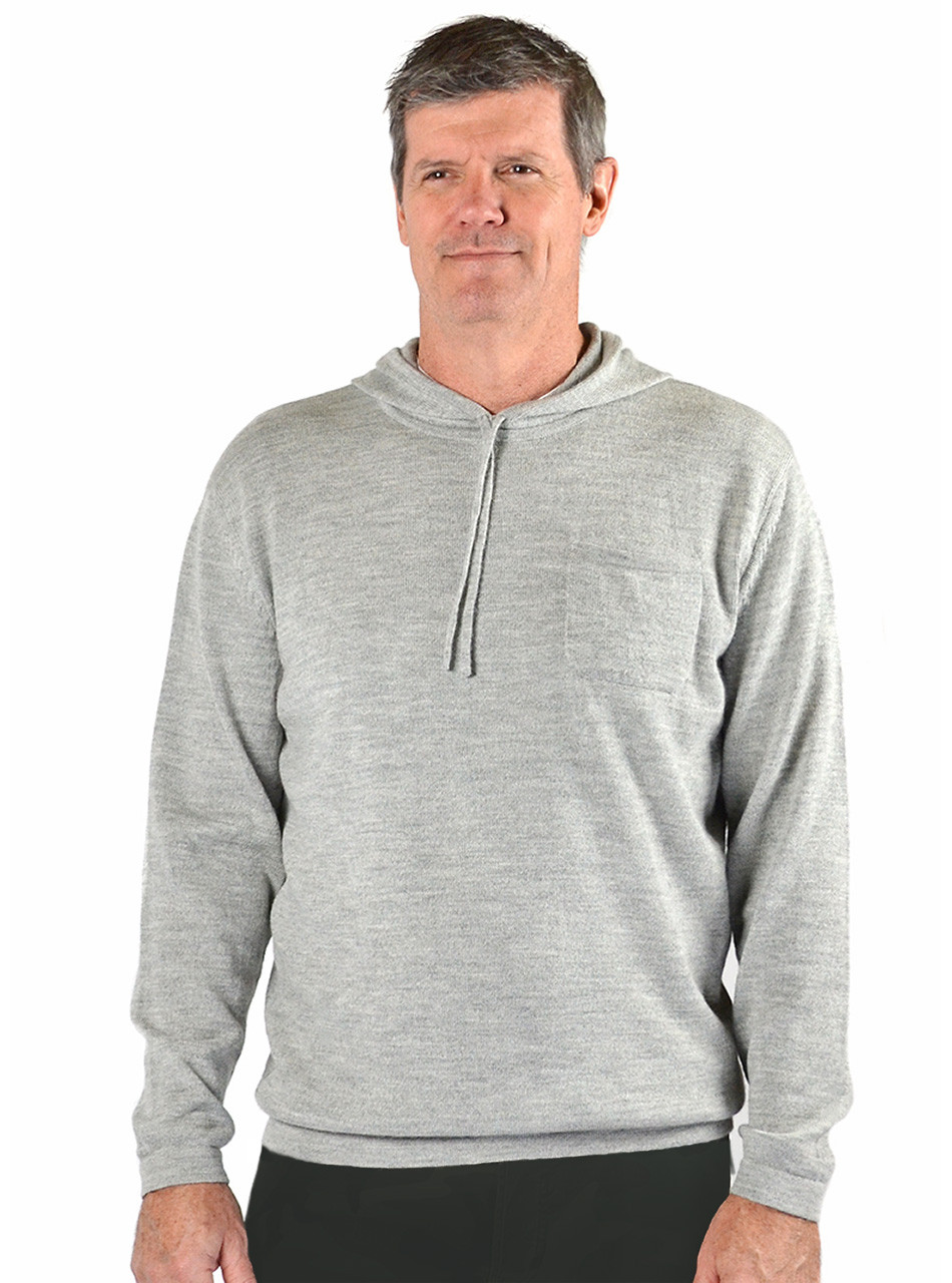 Men's Urban Alpaca Hoodie - Warm, Loose Fitting, Comfortable, Rugged -  Alpacas of Montana