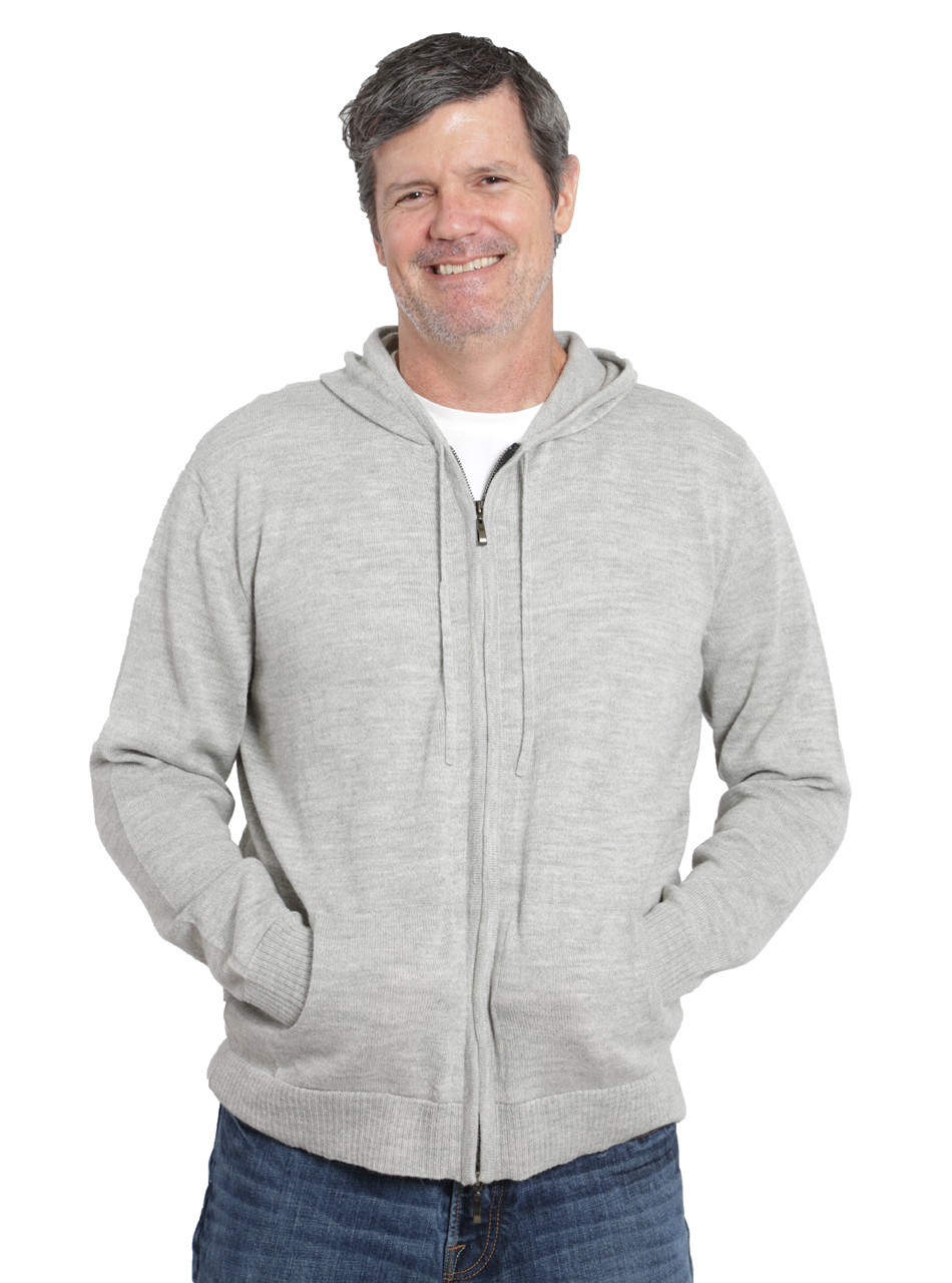 men's sweater with zipper front