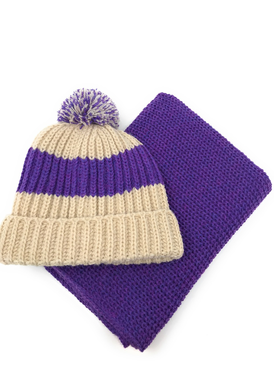 Vintage Tossle Pom Alpaca Beanie Hat | Sun Valley Alpaca Co