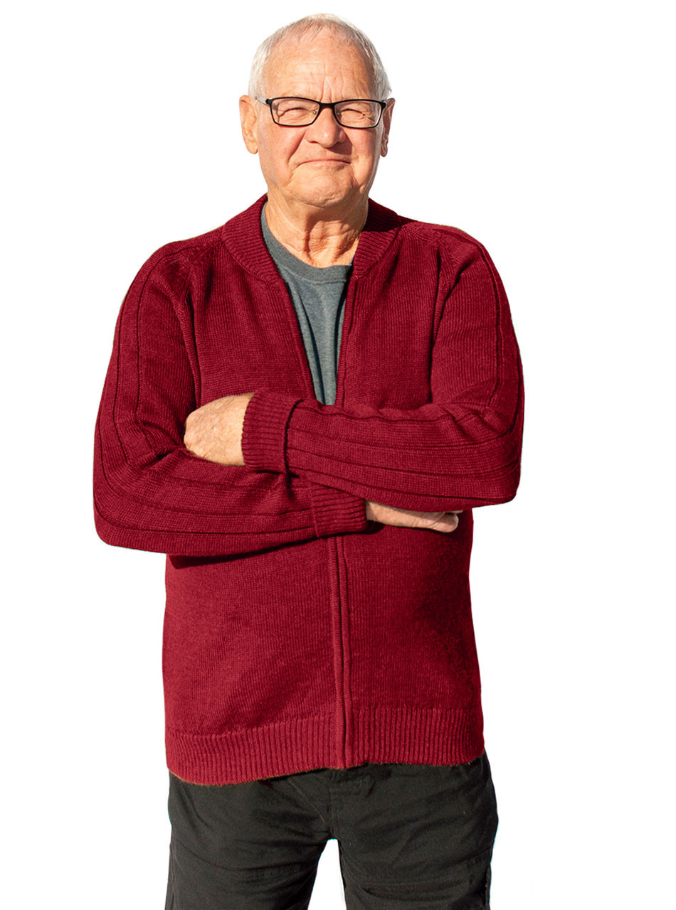 Mister Rogers Cardigan Sweater - Raglan Rib