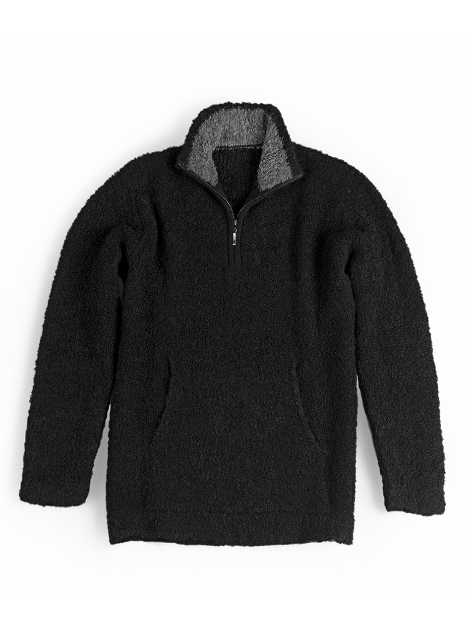 Women's Alpaca Quarter-Zip Pullover | Bouclé Knit | Sun Valley