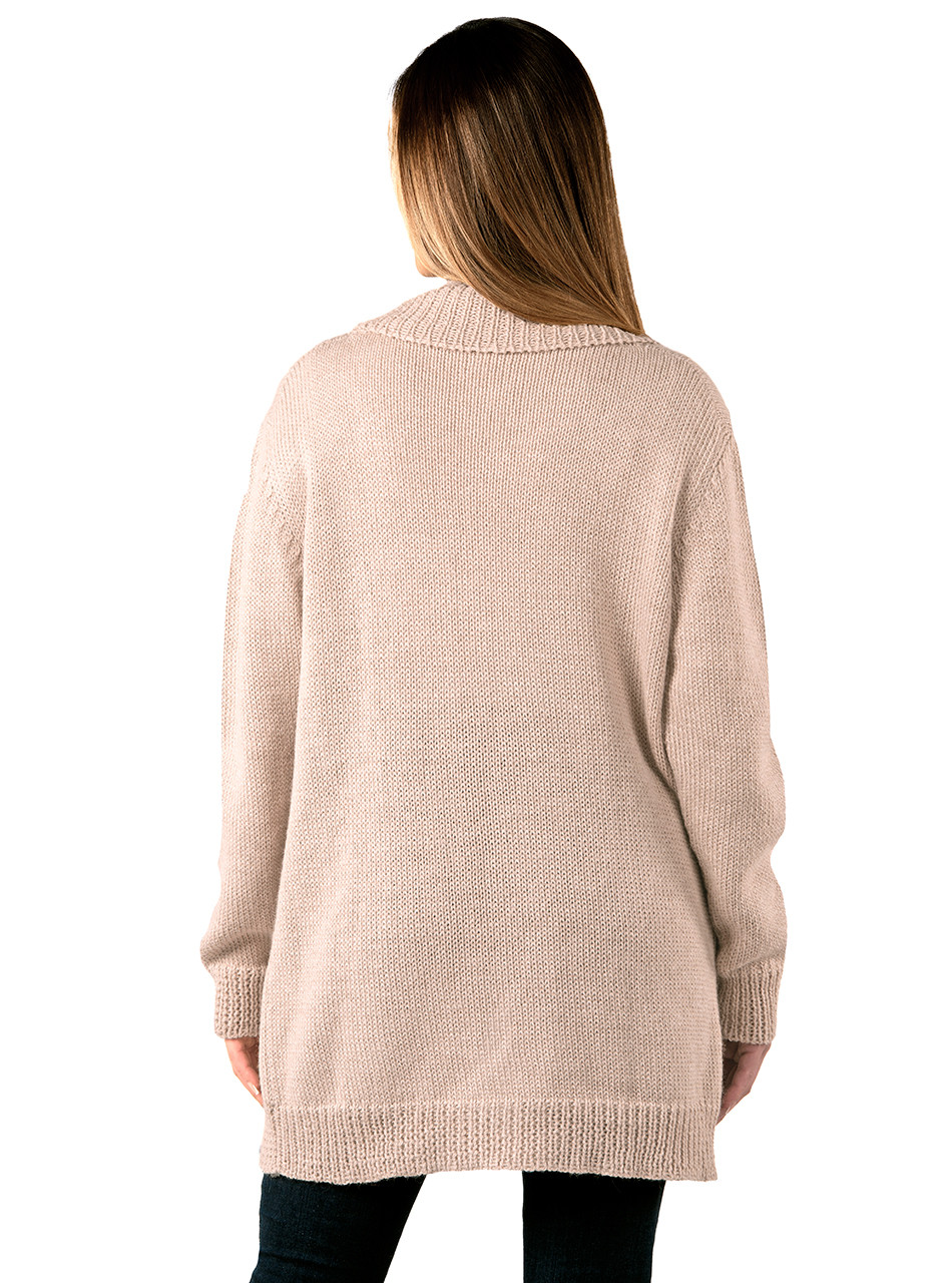 buttonless cardigan