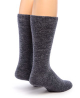 Outdoor Terry Lined Alpaca Crew Socks Back