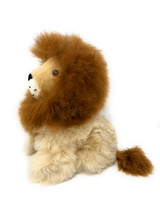 OriginAlpaca Alpaca Fur Stuffed Animal Lion - 11" Luc - Side