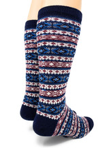 Snozone Nordic Patterned Alpaca Socks Heel