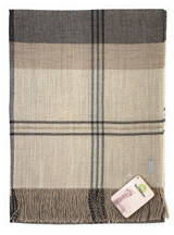 Max Plaid Organic Baby Alpaca Scarf and Wrap / Oversized 
Flat