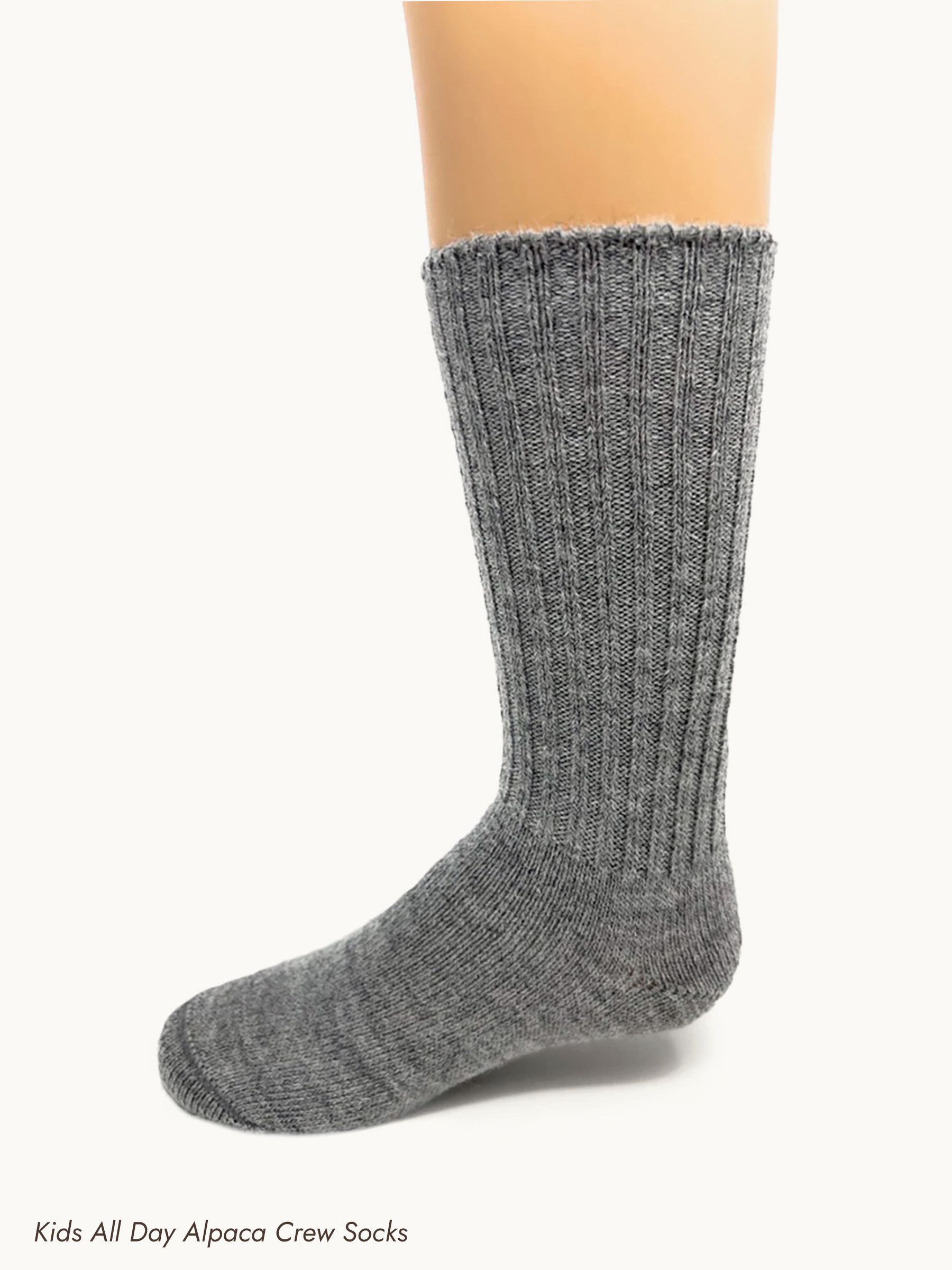 St. Nicholas Alpaca Sock Box for kids - Kids All Day Alpaca Crew Socks
