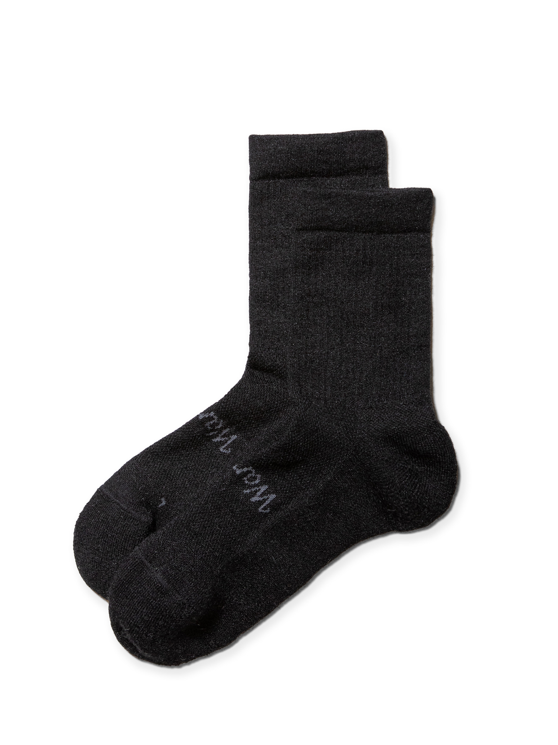 Pickle & Paddle Quarter-Crew Alpaca Socks in black