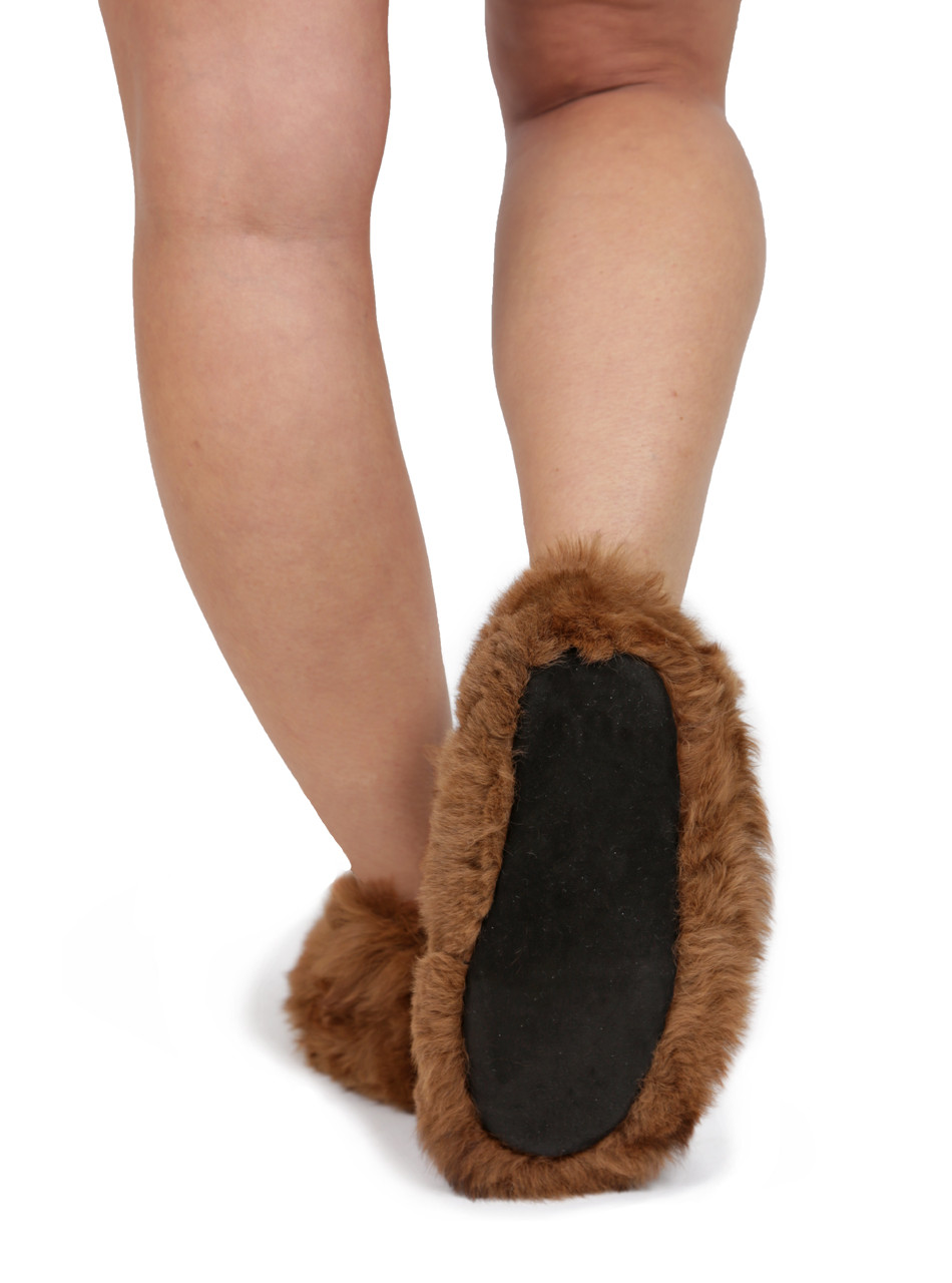 Alpaca Slippers Soft Suede Sole