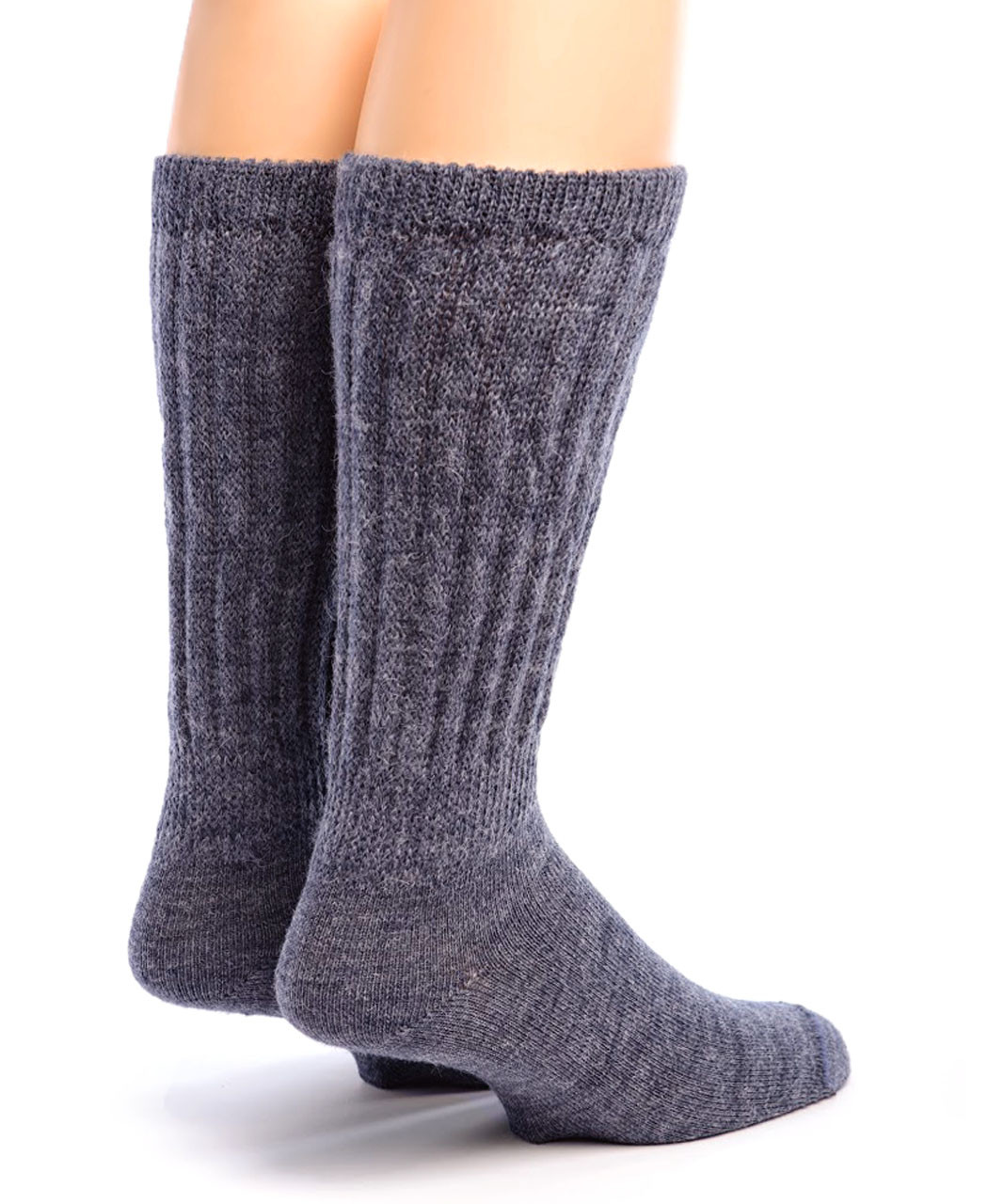 Therapeutic 100% Alpaca Wool Socks - Denim
Back