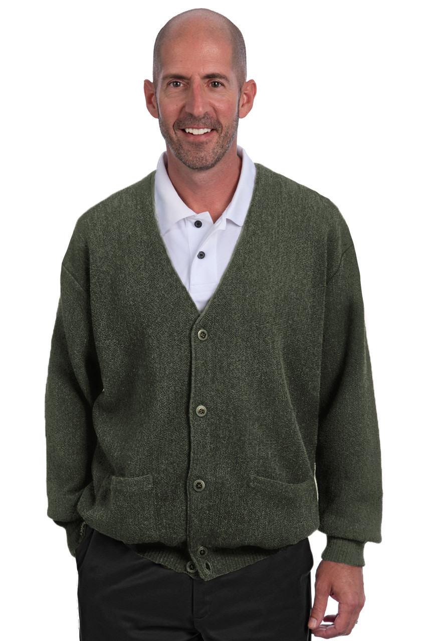 Men's Alpaca Button Cardigan with Pockets | Sun Valley Alpaca Co