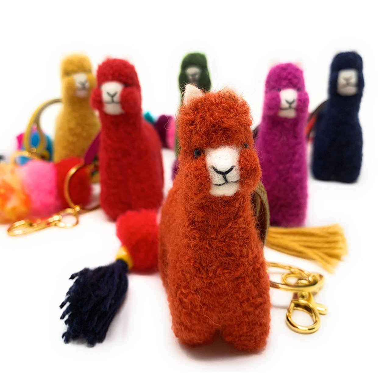 Felted Alpaca Pom Pom Bag Charm & Keychain
Assortment