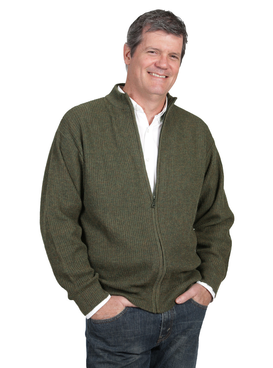 Men's Zip Alpaca Cardigan | 21st Century | Sun Valley Alpaca Co