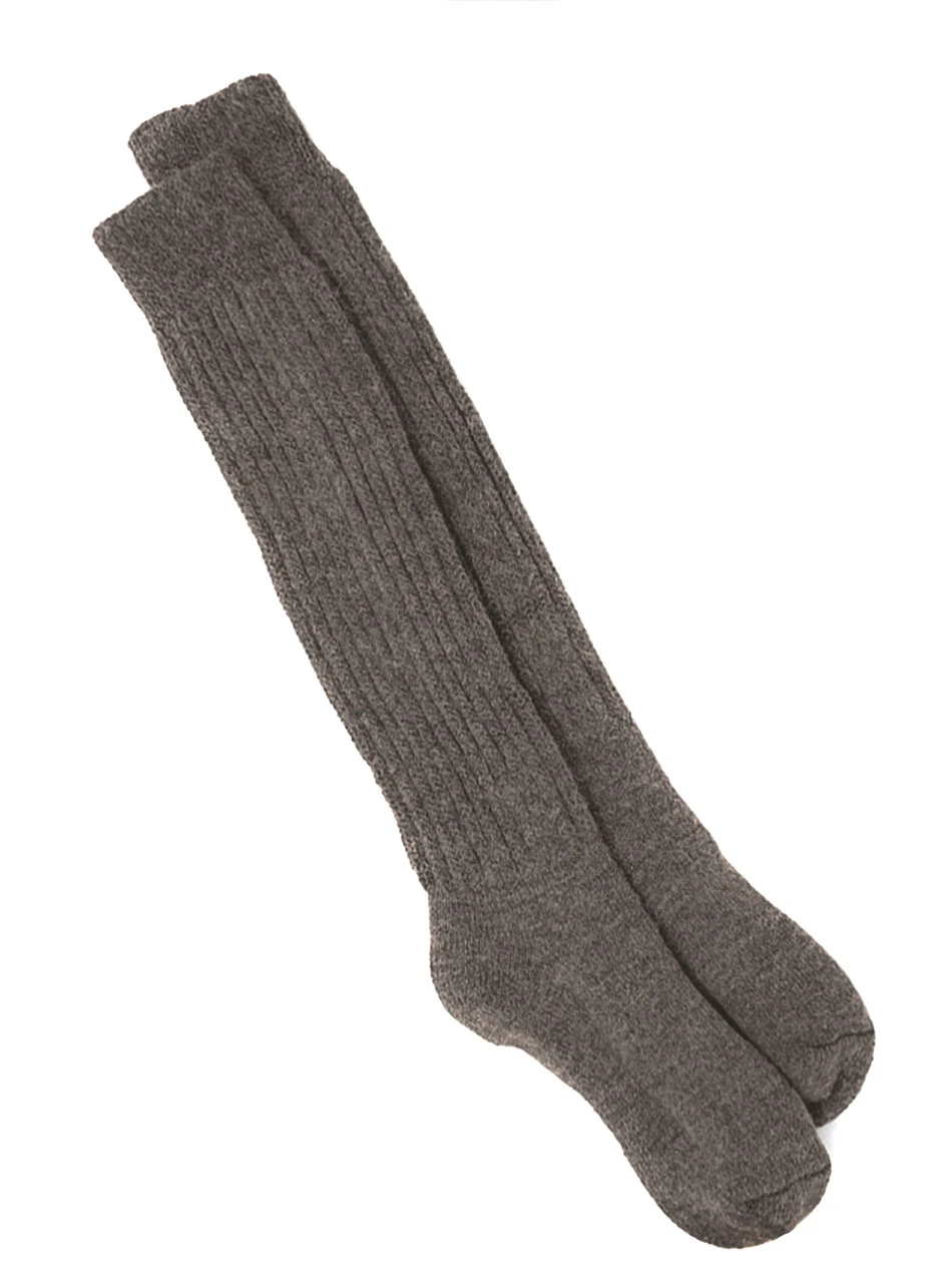 Second to None - Over The Knee - Thick 100% Alpaca Wool Boot Socks 
Flat