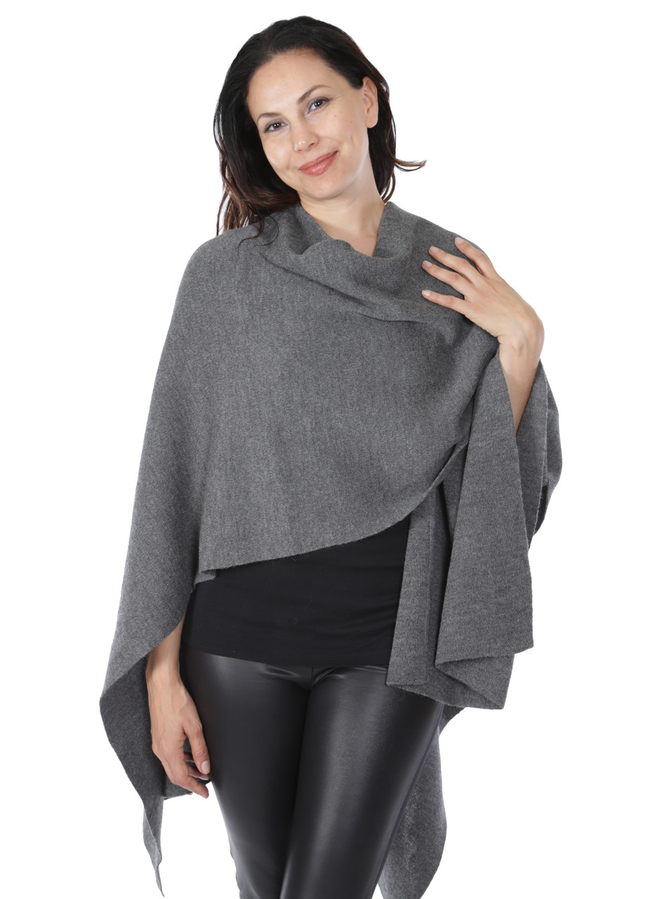 Women's Margot Solid Baby Alpaca Cape Alternate Wear