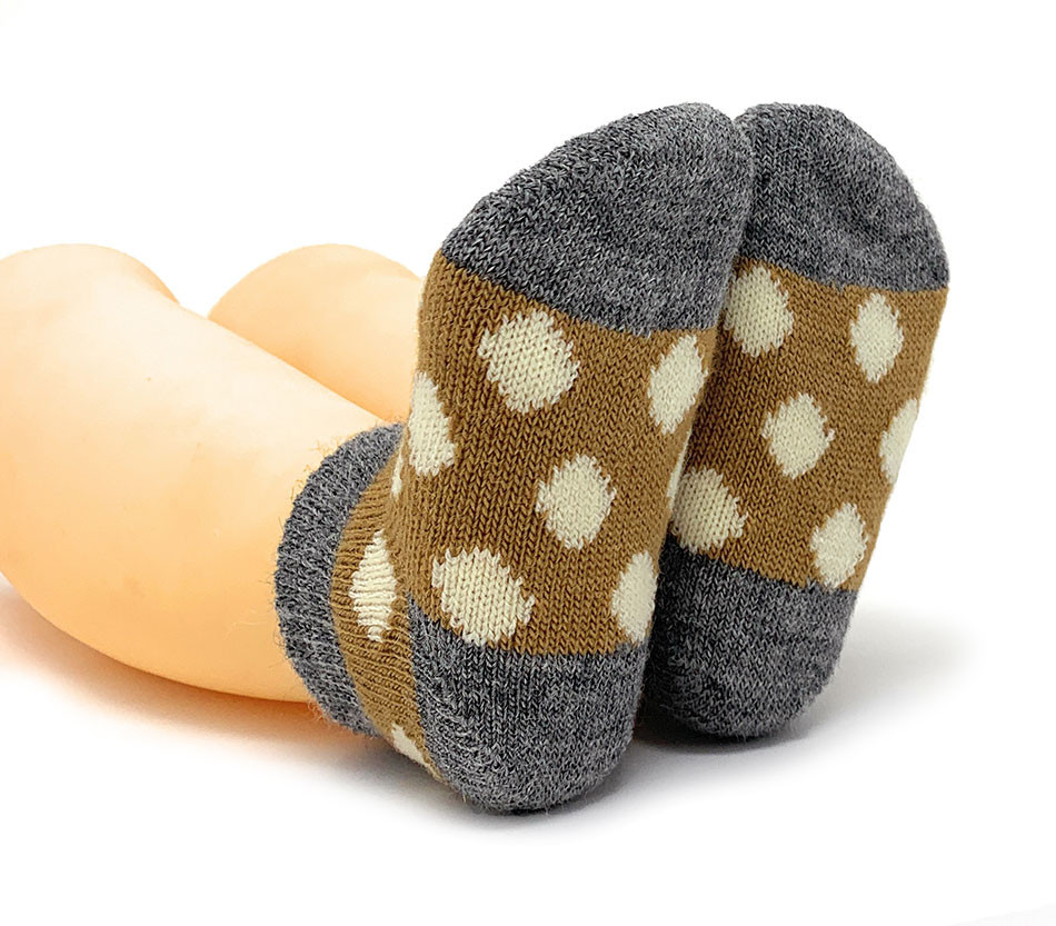 Baby Alpaca Wool "Spot-On" Anklet Baby Socks
Bottom