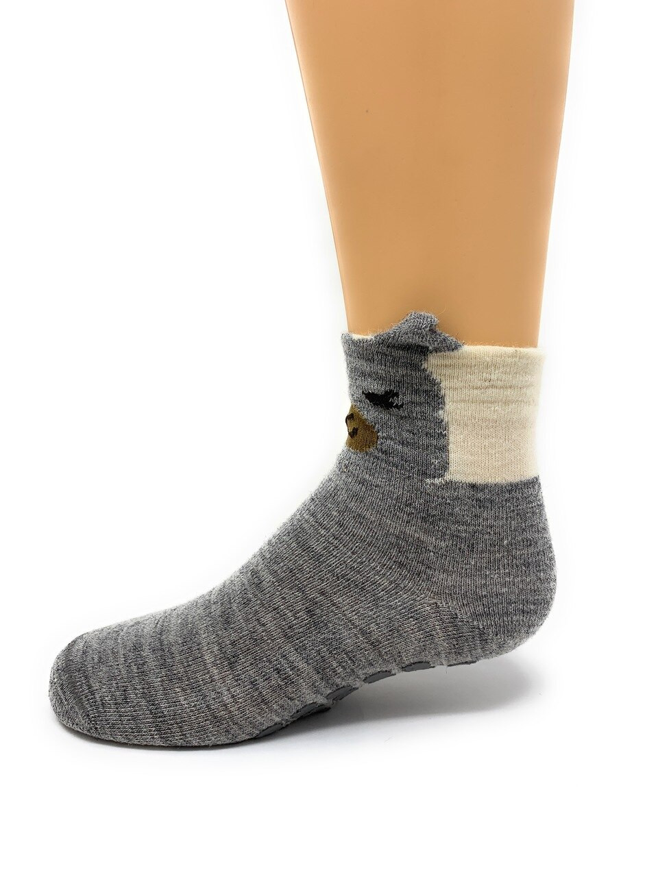 Peek-A-Boo Kid's Baby Alpaca Non-Skid Socks
Side View