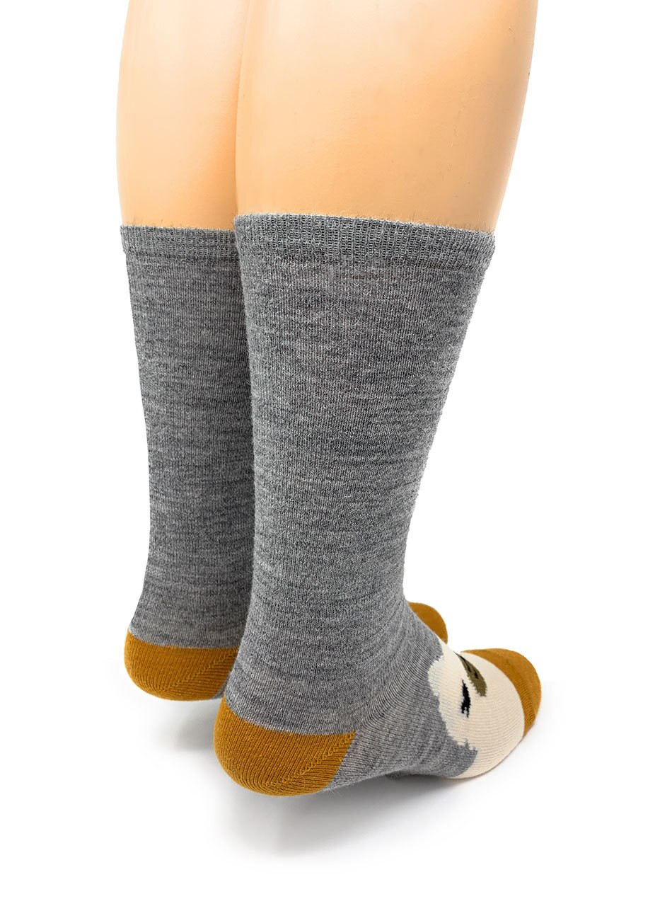 Happy Alpaca Family - 100% Baby Alpaca Wool Non-Skid Alpaca Sock for Men & Women - Heel - Adult Size S & M Sock Toe