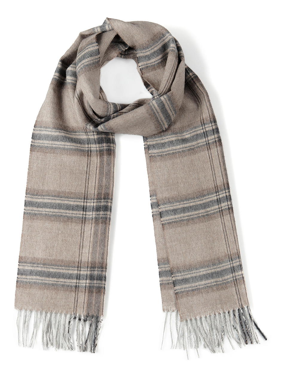 Balmoral Tartan Baby Alpaca Scarf Main image.