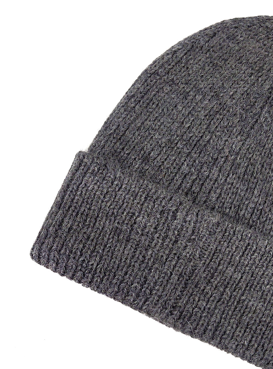 The Baby Alpaca Beanie is fully adjustable