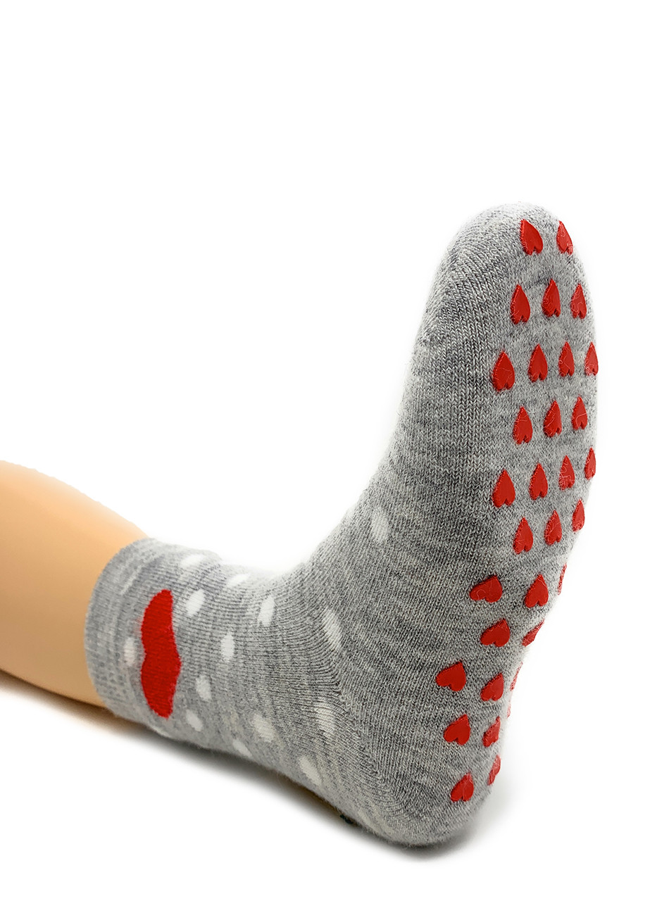 Kids Sweetheart Non-Skid Alpaca Socks - Non-Skid - Extra Thick 
Kids Sole