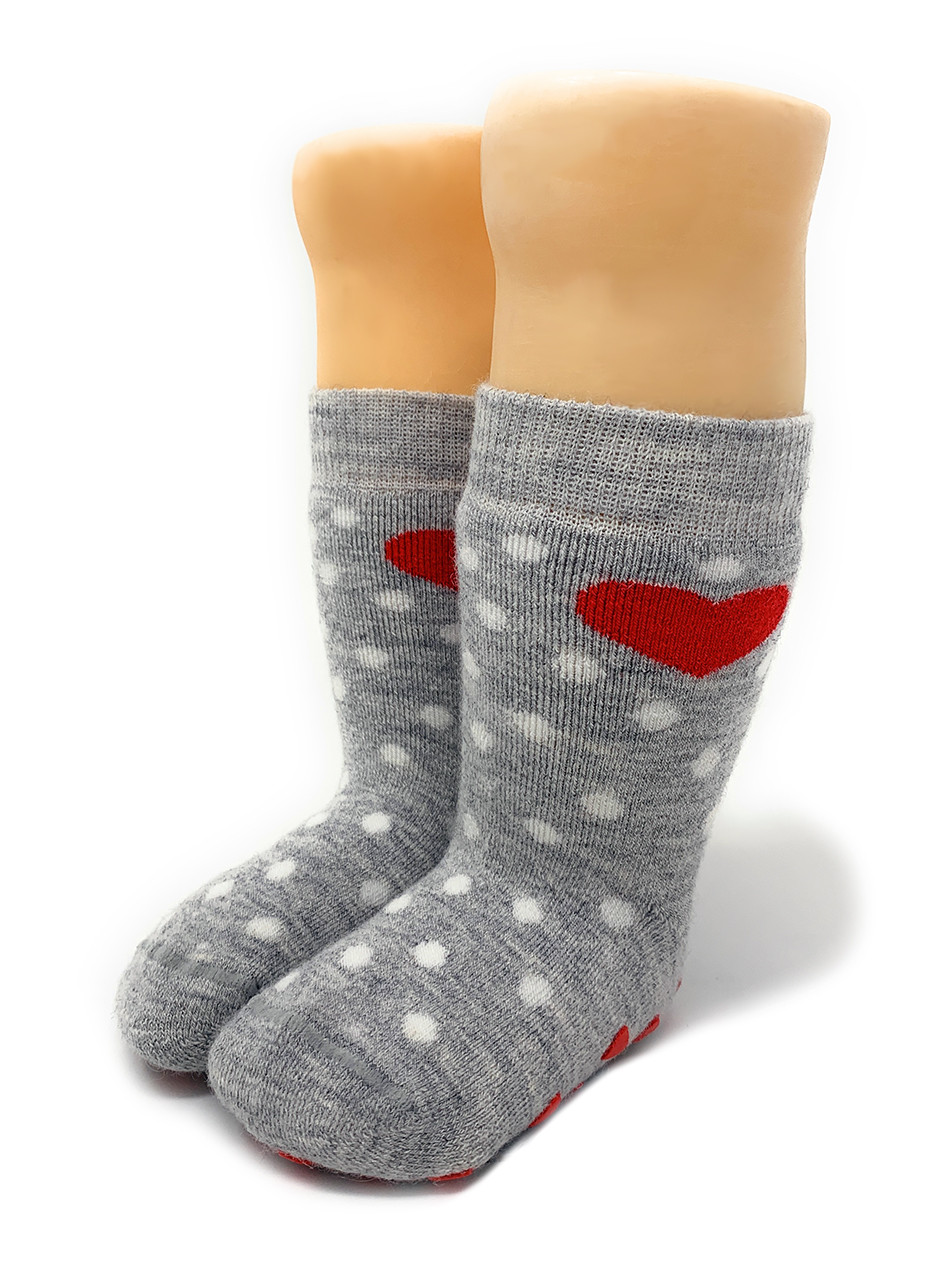 Kids Sweetheart Non-Skid Alpaca Socks - Non-Skid - Extra Thick 
Toe