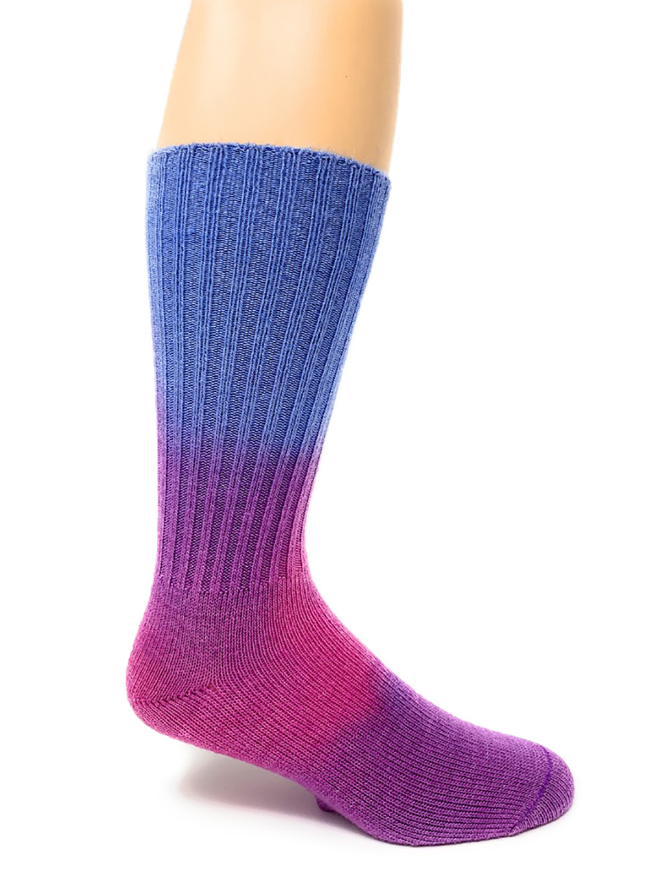 Tie-Dye Crew Alpaca Socks Side