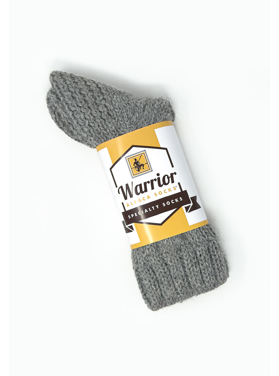 Artisan Cable Crew Alpaca Socks in packaging