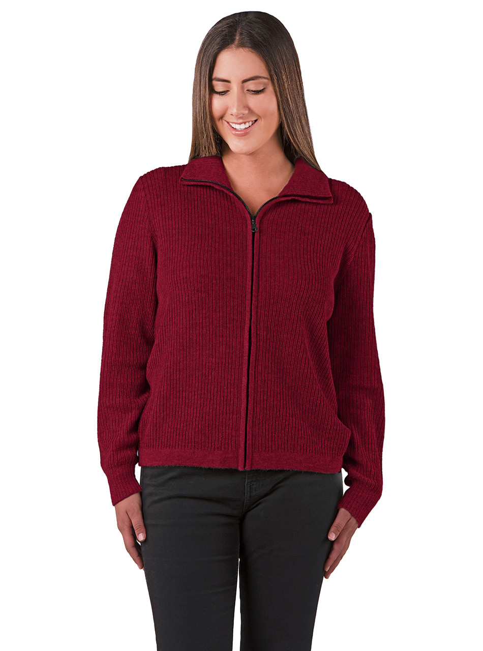 Women's Zip Alpaca Cardigan — 21st Century Style | Sun Valley